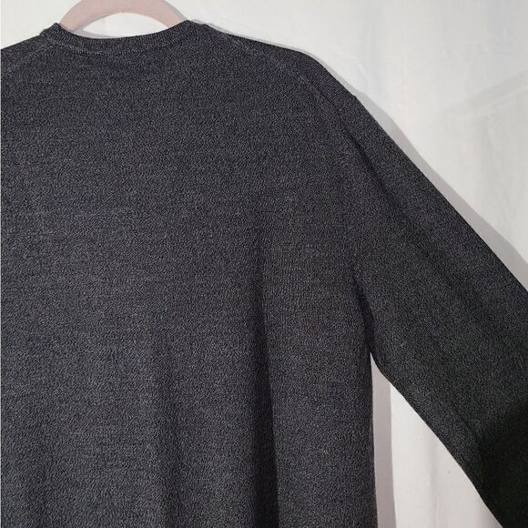 Calvin Klein Dark Grey V-Neck Long Sleeve Sweatshirt Size L - Picture 7 of 7